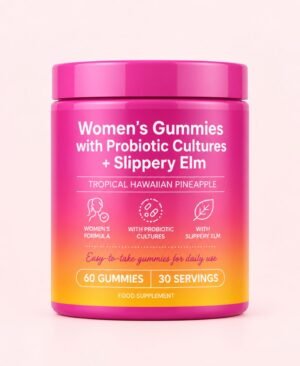 diet pharma plus womens gummies with probiotic cultures + slippery elm